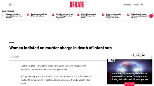 Woman indicted on murder charge in death of infant son Screenshot