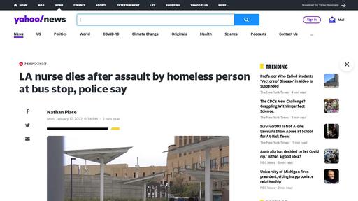 LA nurse dies after assault by homeless person at bus stop, police say Screenshot