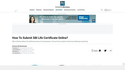 How To Submit SBI Life Certificate Online? Screenshot