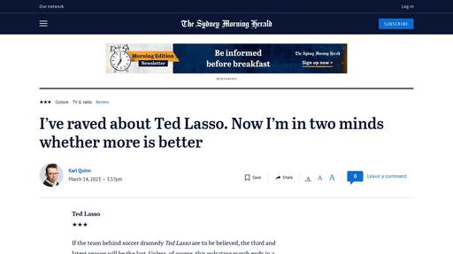 Ted Lasso’s third (and final?) season is a game of two halves Screenshot